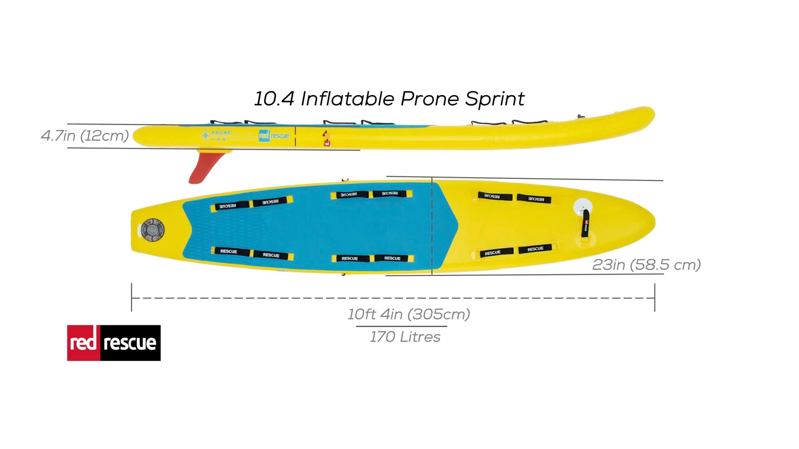 10.4 inflatable prone sprint dimensions