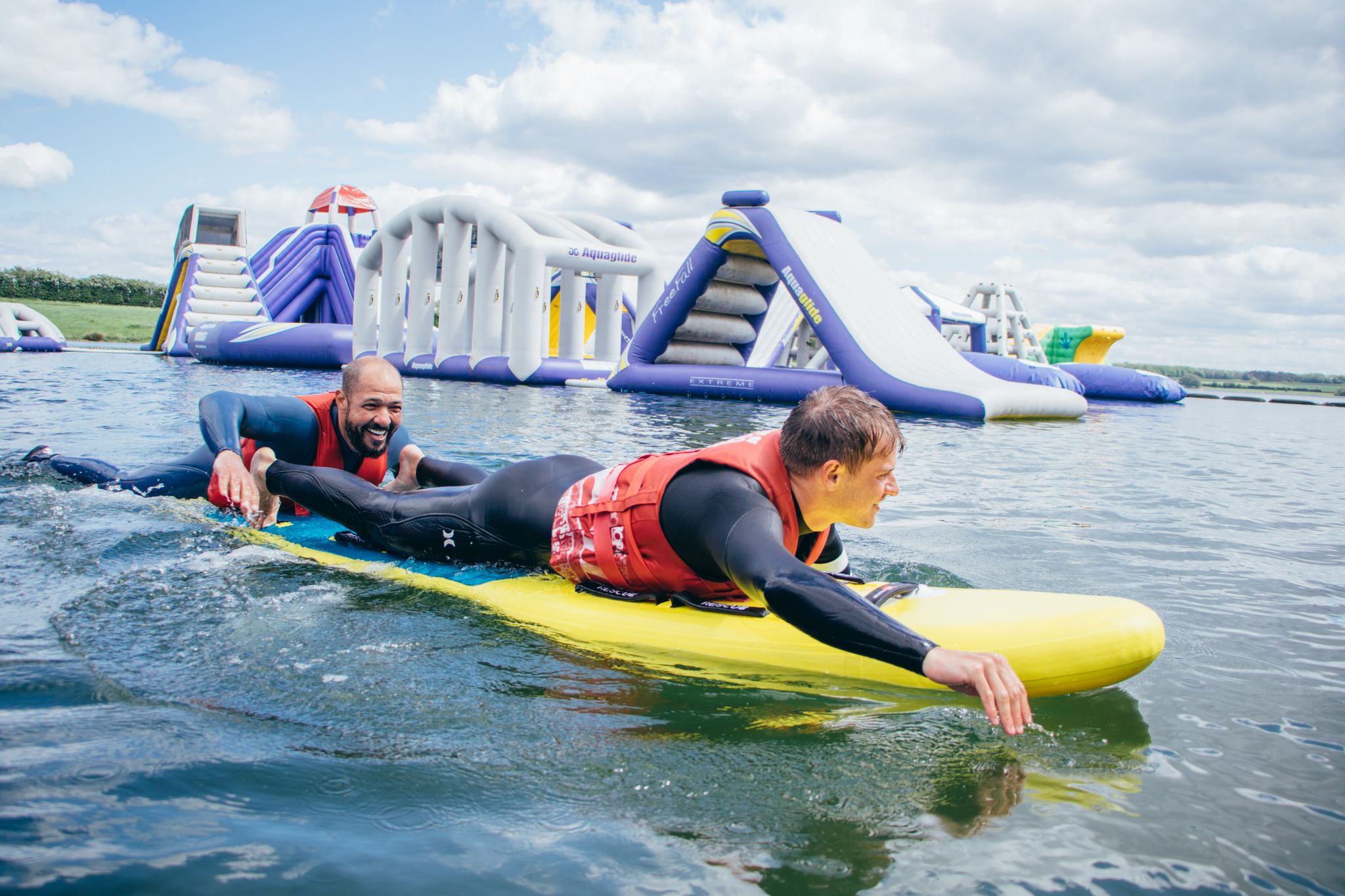 Aquapark prone paddle